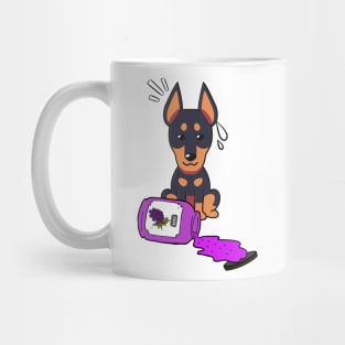 Naughty Alsatian Spills a jar of grape jam! Mug